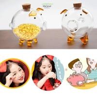 ราคา กระปุกออมสิน STARYSWAY ขวดเก็บรูปหมูโปร่งใส ขวดแก้วของขวัญ (56656576650)