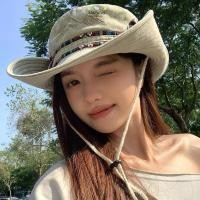 ราคา หมวกบักเก็ตคาวบอยและหมวกชาวประมงผ้ายีนส์ กันแดด ดีไซน์ปีกกว้าง (55507146716)