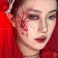 ราคา ฮาโลวีน ส่งจากไทย กันน้ํา ติดทนนาน รอยแผลเป็น แทททู รอยสัก แทททูแมงมุม แทททูติดหน้า สติ๊กเกอร์รอยสัก Tattoo (26076068182)