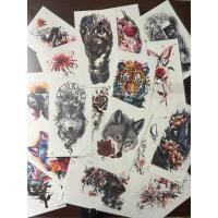 ราคา ส่งจากไทย แทททู กันน้ำ รอยสักชั่วคราว รอยสักขนาดใหญ่ ติดทนนาน เสือ สิงโต นกฮูก สักแขน สักขา TATTOO (27936825232)