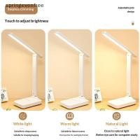 ราคา Springevenfree โคมไฟตั้งโต๊ะแบบพับได้โคมไฟตั้งโต๊ะ Led 3 ประเภท Stepless Dimmable Touch ข้างเตียงอ่านหนังสือป้องกันดวงตาไฟกลางคืน USB ชาร์จ th (40228203838)