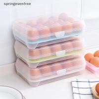 ราคา Springevenfree 15 Grid กล่องเก็บไข่อุปกรณ์ครัวตู้เย็นกล่องไข่สด เก็บกล่องถาด Multi Layer พลาสติกองค์กร th (50207724136)