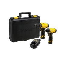 ราคา ส่งเร็ว ถูกสุด STANLEY ชุดสว่าน รุ่น SCHI10D2K B1 ชุดคู่สว่านกระแทก ไขควงกระแทกไร้สาย 12V Max ชุดสว่านแบต (27643608101)