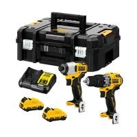 ราคา ส่งเร็ว ถูกสุด DEWALT สุดคุ้ม ชุดสว่านกระแทกและไขควงกระแทกไร้สาย 12V รุ่น DCK2111L2T B1 ไร้แปรงถ่าน แบตเตอรี่ 3 0Ah (27277675939)