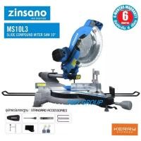 ราคา ส่งเร็ว ถูกสุด ZINSANO แท่นตัดองศาแบบเลื่อน รุ่น MS10L3 2000วัตต์ 220V 10นิ้ว ตัดไม้ ตัดอลูมิเนียม เลื่อยตัด แท่นตัด (50701149930)