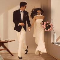 ราคา ชุดแซ็ตต้อนรับแบบเรียบหรู สไตล์ฝรั่งเศส ทำจากผ้าซาตินสีขาว เหมาะสำหรับสวมใส่ในโอกาสพิเศษหรือราตรี FC354 (41311334409)