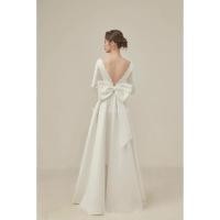 ราคา Ylff เจ้าสาวชุดแต่งงานชุดแต่งงานเจ้าหญิงชุดแต่งงานหรูหราเปิดหลังชุดโบว์ Ff472 (25018008090)