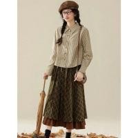 ราคา กระโปรงลายสก๊อตทรงเอ ดีไซน์ย้อนยุค สไตล์modern classic (57454326846)