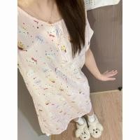 ราคา ชุดพักผ่อนคิตตี้แมวแขนสั้น สำหรับผู้หญิง ออกแบบเหมือนชุดราตรี ใส่สบายแบบลำลอง ใส่ภายในบ้านได้หรือสามารถใส่ออกงานเล็กๆ ได้อีกด้วย (48707459052)