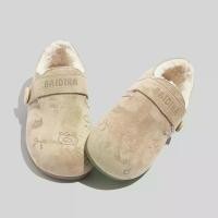 ราคา Birkenstock รองเท้ากำมะหยี่พื้นเรียบใหม่ สไตล์อบอุ่น ใช้งานได้หลายโอกาส Birkenstock Slip On (48505004507)