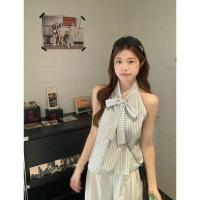 ราคา สร้อยคอผูกโบว์สไตล์แฟชั่นสำหรับผู้หญิง มาพร้อมเสื้อแขนกุดทรงหลวม (46956907512)
