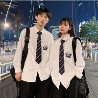 ราคา Jk ชุดยูนิฟอร์ม เสื้อเชิ้ต แขนยาว สีขาว ปักลาย ทรงหลวม สไตล์เกาหลี สําหรับผู้ชาย นักเรียน (25161855925)