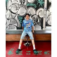 ราคา Playworks T shirt Tie Dye graphic print RBB summer (28132515646)