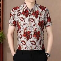 ราคา ฮาวายเสื้อแขนสั้นพิมพ์ดิจิตอลโพลีเอสเตอร์สำหรับผู้ชายและผู้หญิง M 3XL เทศกาลสงกรานต์ (48353793510)