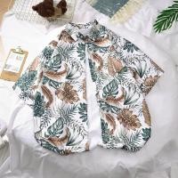 ราคา ฤดูร้อนแขนสั้นดอกไม้เสื้อผู้ชายและผู้หญิงวินเทจ Pi หล่อฮาวายชายหาดคู่รักเสื้อหลวมM 3XL เทศกาลสงกรานต์ (43227616638)