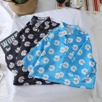 ราคา เสื้อดำคอปก เสื้อฮาวายลายดอก ผ้าไฟเบอร์ 2 สี M 3XL เทศกาลสงกรานต์ (50653767560)