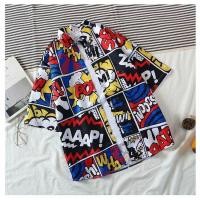 ราคา เสื้อเชิ้ตฮาวายสงสัยเสื้อเชิ้ตฮาวายสไตล์ฮาวายเสื้อแขนสั้น M 3XL (49554148251)