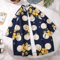 ราคา เสื้อเชิ้ต เสื้อเชิ้ตฮาวายชาย หญิง ผ้าบางใส่สบาย M 3XL เทศกาลสงกรานต์ (44854152790)