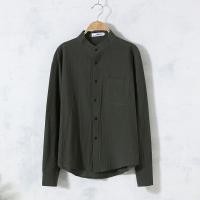 ราคา เสื้อผ้าผู้ชายเสื้อสุภาพสตรีเสื้อผ้าฝ้ายผ้าลินินจีนยืนคอออกแบบ M 3XL (55303841347)
