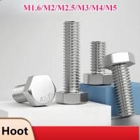 ราคา DIN933 304 สแตนเลสสตีลหกเหลี่ยมหัว bolt ด้ายหกเหลี่ยมเต็ม สกรูขยาย M1 6 M2 M2 5 M3 M4 M5 MZ YH (49555629449)