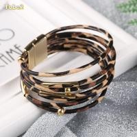 ราคา กำไลข้อมือ multilayer สีเสือดาว เครื่องประดับสำหรับผู้หญิง (57006499445)