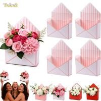ราคา TOBE2 กล่องซองจดหมายวาเลนไทน์ ลายทางกล่องเปล่าช่อดอกไม้ ของขวัญพับ DIY แพ็คเกจช่อดอกไม้ครบรอบ (56756068813)