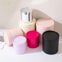 ราคา แน่นอน2 กล่องบรรจุภัณฑ์ของขวัญ สีทึบรอบดอกไม้กล่องของขวัญ กระดาษแข็งเงินการจัดดอกไม้ถังงานแต่งงานตกแต่ง (55057596373)