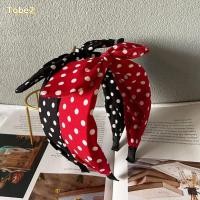 ราคา ที่คาดผมลายจุดย้อนยุคและโบว์หูกระต่าย กิ๊บติดผมสไตล์เกาหลี trendy (45056524355)