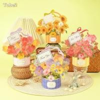 ราคา การ์ดอวยพร TOBE2 การ์ดตะกร้าดอกไม้ Pop Up เรียบง่าย การ์ดออกแบบตะกร้าดอกไม้ Wishes วันเกิด (54406484280)