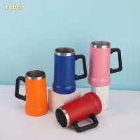 ราคา TOBE2 แก้วเก็บความร้อน พร้อมที่จับถ้วยน้ําฉนวนกันความร้อนเย็น แบบพกพาความจุขนาดใหญ่สแตนเลส 710 มล ถ้วยเบียร์ (44503033690)