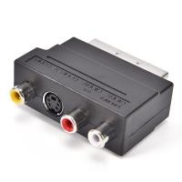 ราคา OZTH SCART Adaptor AV Blo To 3 RCA Phonoposite S Video พร้อม In Out Switch GOLD Vary (56207618853)