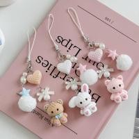 ราคา ออซธ กระต่ายน่ารักคิตตี้หมีจี้พวงกุญแจลูกปุยโบว์ลูกปัดโซ่โทรศัพท์มือถือป้องกันการสูญหายเชือกเส้นเล็ก น่ารัก กระเป๋าเสน่ห์ของขวัญวารี (52557625105)