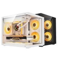 ราคา OZTH Mini โปร่งใส Desktopputer กรณี PC Tower สําหรับ M ATX ITX เมนบอร์ด 320 มม GPU กราฟิกการ์ดความยาว HDD SSD USB 3 0 12 ซม พัดลม Vary (52507609974)