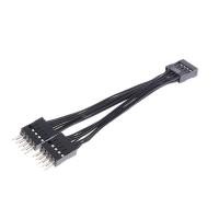 ราคา OZTH USB เมนบอร์ดสาย USB Header สาย 9Pin 1 หญิง 2 ชาย Y Splitter สาย Bla Vary (46507661015)