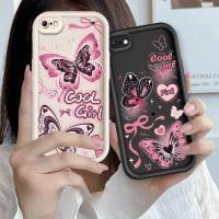 ราคา ปลอกสําหรับiPhone 5 5S 6 6S 7 8 SE 6Plus 6SPlus 7Plus 8Plus iPhone 11 12 13 Pro Maxการ์ตูนผีเสื้อสีชมพูซิลิโคนกันกระแทกTPUกรณี (41655775347)