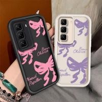 ราคา Angel Eye สําหรับ INFINIX HOT 60 HOT 60i HOT 50 PRO Plus 4G INFINIX HOT 50 4G 5G HOT 50 PRO 4G INFINIX X6720 X6882 X6880 สีชมพู Bowkont สีม่วงโบว์เลนส์ป้องกัน TPU กรณี (41608811059)