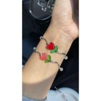 ราคา สร้อยลูกปัด สร้อยข้อมือลูกปัด ดอกไม้น่ารักๆ (47557738129)