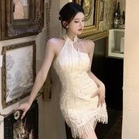 ราคา ชุดเดรสแขนกุดเซ็กซี่ เอวแคบ เข้ารูป สไตล์เกาหลี สําหรับผู้หญิง (21479970580)
