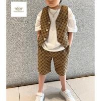 ราคา สูทเด็ก สไตล์เกาหลี ชุดสูท ขาสั้น เซท 2 ชิ้น สีนำ้ัตาลลาย เสื้อสูท กางเกงเอวยืด ขนาด 90 ถึง 110 หรือ ขนาด 7 9 11 2 (21453578431)