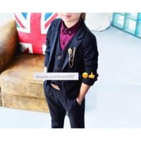 ราคา Boy Suit ชุดสูท สีเทาดำ ผ้าลาย เสื้อสูท เสื้อกั๊ก กางเกง ขนาด 7 และ ขนาด 17 (1200039306)