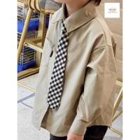ราคา Boy tie เนคไทเด็ก สำเร็จรูป ลายตาราง ผ้าด้าน สไตล์เกาหลี (8027761100)