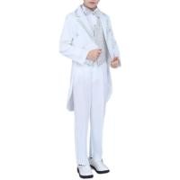 ราคา Boy Tuxedo ชุดทักซิโด้ เด็ก 4 ชิ้น สีขาว เสื้อตัวนอก กางกางเอวยืด เสื้อกั๊ก หูกระต่าย ขนาด 120 130 140 150 160 หรือ ข (25371057923)
