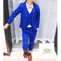 ราคา ชุดสูท สูท เด็ก สีนำ้เงินสด (1077682714)