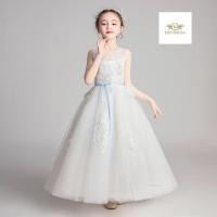ราคา Dress Girl เซท 2 ชิ้น ชุดกระโปรงยาว ที่คาดผมคละแบบ ชุดไปงานสีขาวฟ้า เดรสเด็กหญิง ใส่แสดงเปียโน แข่งไวโอลิน ไปงานแต่ง (25966463599)