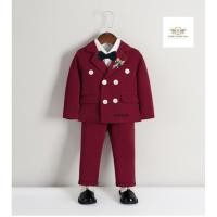 ราคา Baby Red Cute Suit สูทสีแดง ขุดสูทเด็กเล็ก สูทเด็กโต ขนาด 80 ถึง 160 ผ้าดี สูทเด็กสีแดง เซท 2 ชิ้น เสื้อนอกมีซับ กางเ (24803390964)