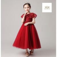 ราคา Dress Girls เซท2ชิ้น เดรส ชุดไปงานสีแดง ชุดกระโปรงยาวสีแดง ที่คาดผมคละแบบ เดรส ออกงาน แสดงดนตรี เปียโน Dress ขนาด 130 (17791631838)