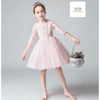 ราคา Dress Girls ชุดเด็กหญิง 2 ชิ้น ชุดออกงาน ชุดกระโปรงสั้น สีชมพู คาดผมมุก ขนาด 110 170 (6052855064)