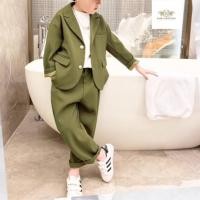 ราคา Green Suit ชุดสูท เด็ก สีเขียว มีขนาดเอวใหญ่ 30 ชุดเซท 2 ชิ้น เสื้อนอกมีซับใน กางเกงเอวยางยืด เกาหลีสไตล์ มีขนาดเอว (28811310221)
