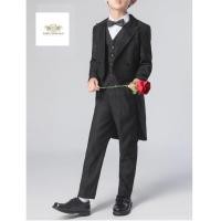 ราคา ฺBoy Tuxedo ชุดทักซิโด้เด็ก 5 ชิ้น สีดำ เนื้อผ้าดี เสื้อตัวนอก เชิ้ตขาว กางกางเอวยืดปรับ หูกะต่าย ใช้งานแสดงงานพิเศษ (41263607514)