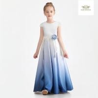 ราคา Dress Girl ชุดกระโปรงยาวไล่เฉดขาวฟ้า ชุดเดรสเรียบหรู ชุดแสดงเปียโน แข่งไวโอลิน ชุดไปงานสีขาวฟ้า เดรสเด็กหญิง ไปงานแต่ (40761438909)